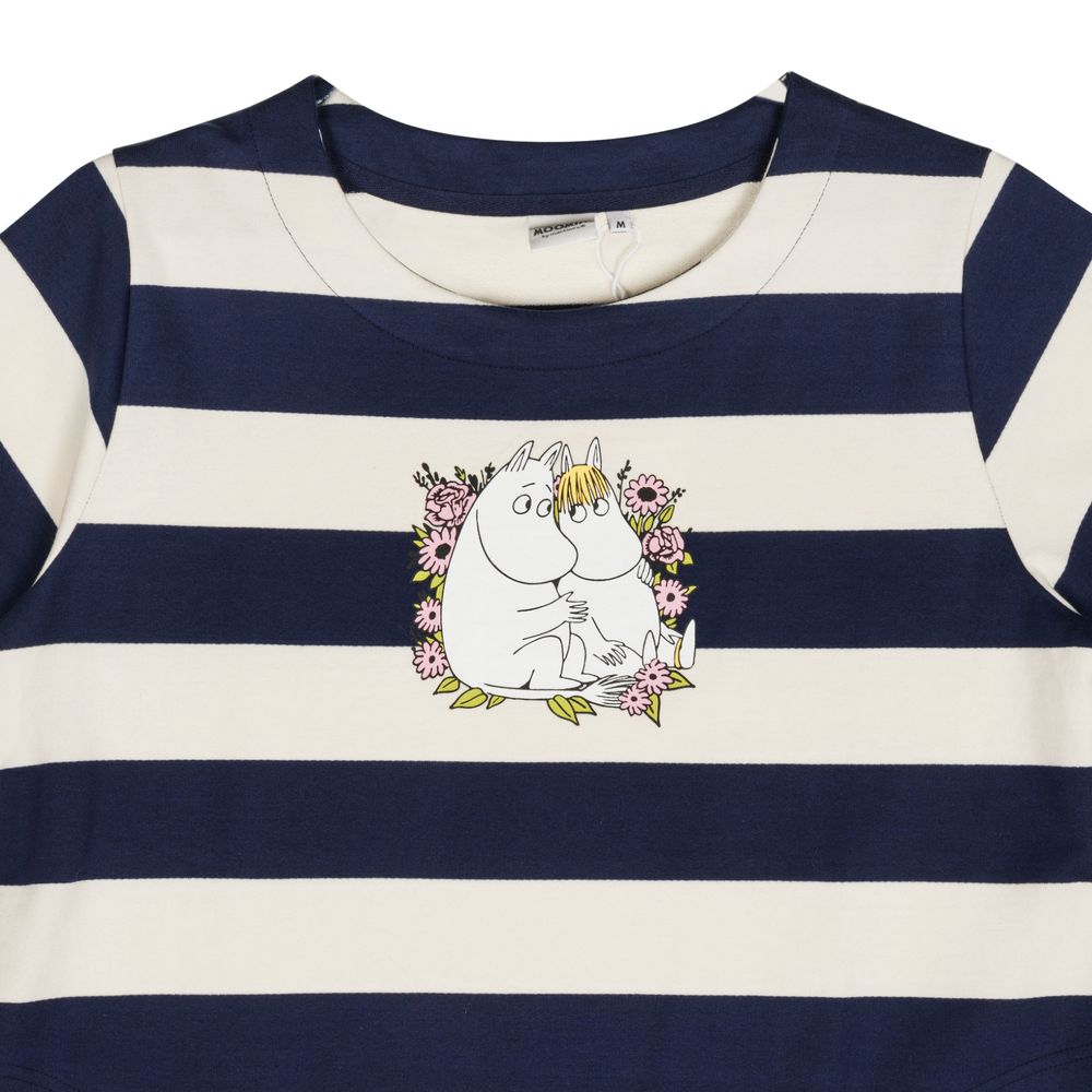 Moomintroll & Snorkmaiden Stripe Dress Darkblue - The Official Moomin Shop