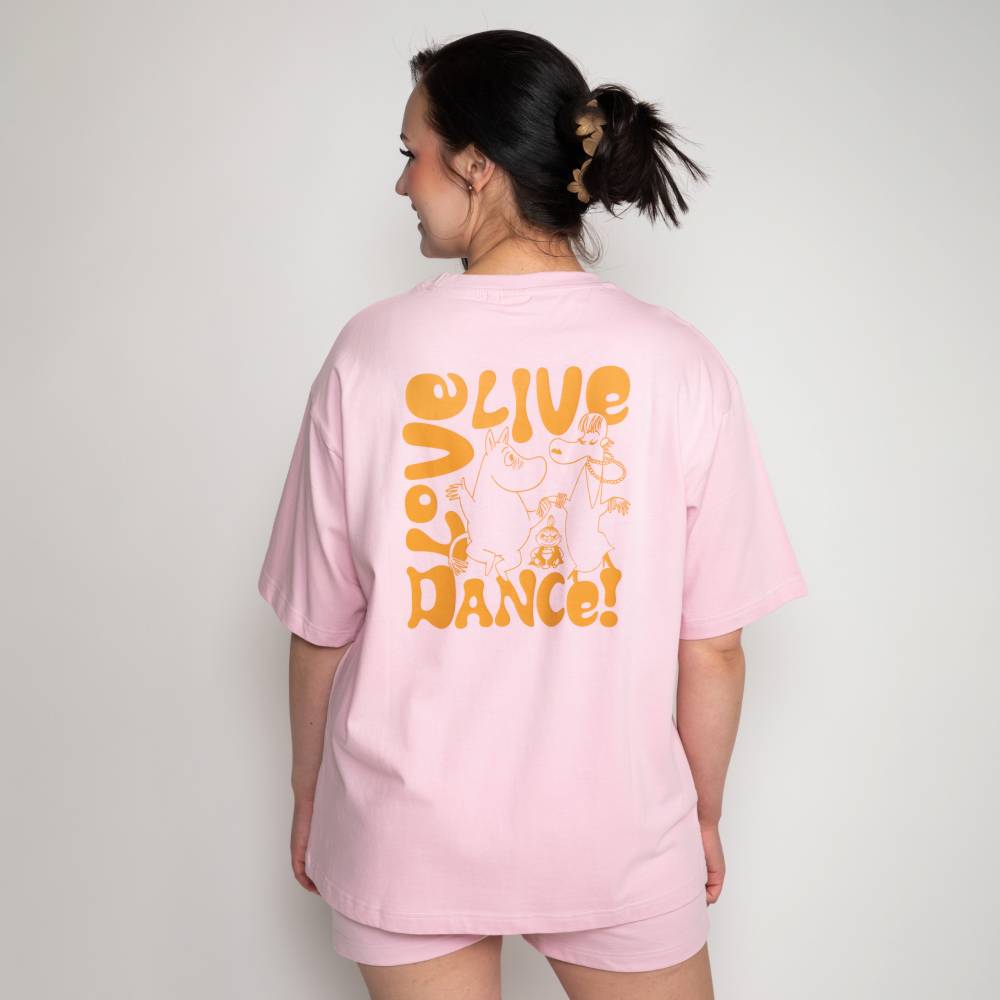Moomin Dance T-Shirt Rose - The Official Moomin Shop