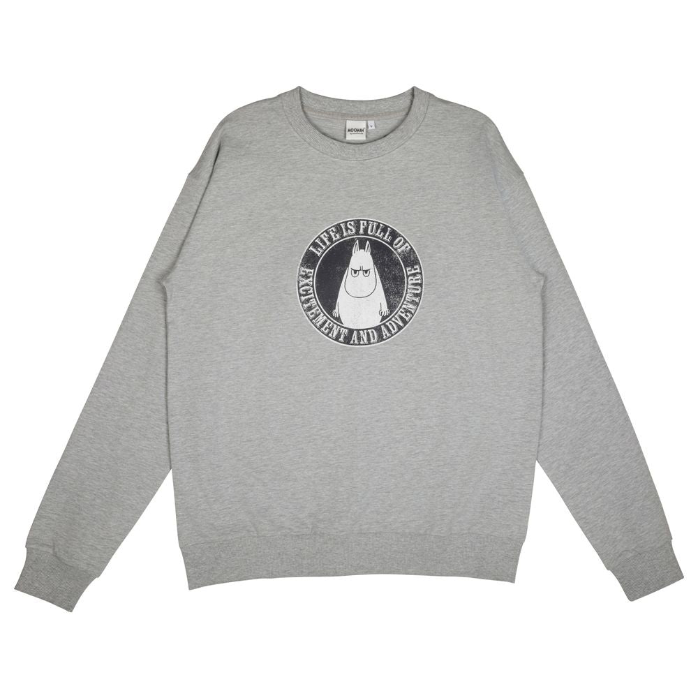 Moomintroll Life Sweatshirt Grey - The Official Moomin Shop