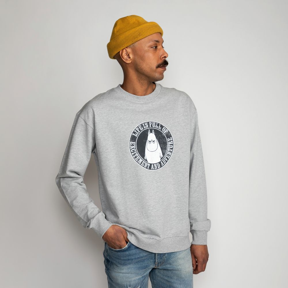 Moomintroll Life Sweatshirt Grey - The Official Moomin Shop