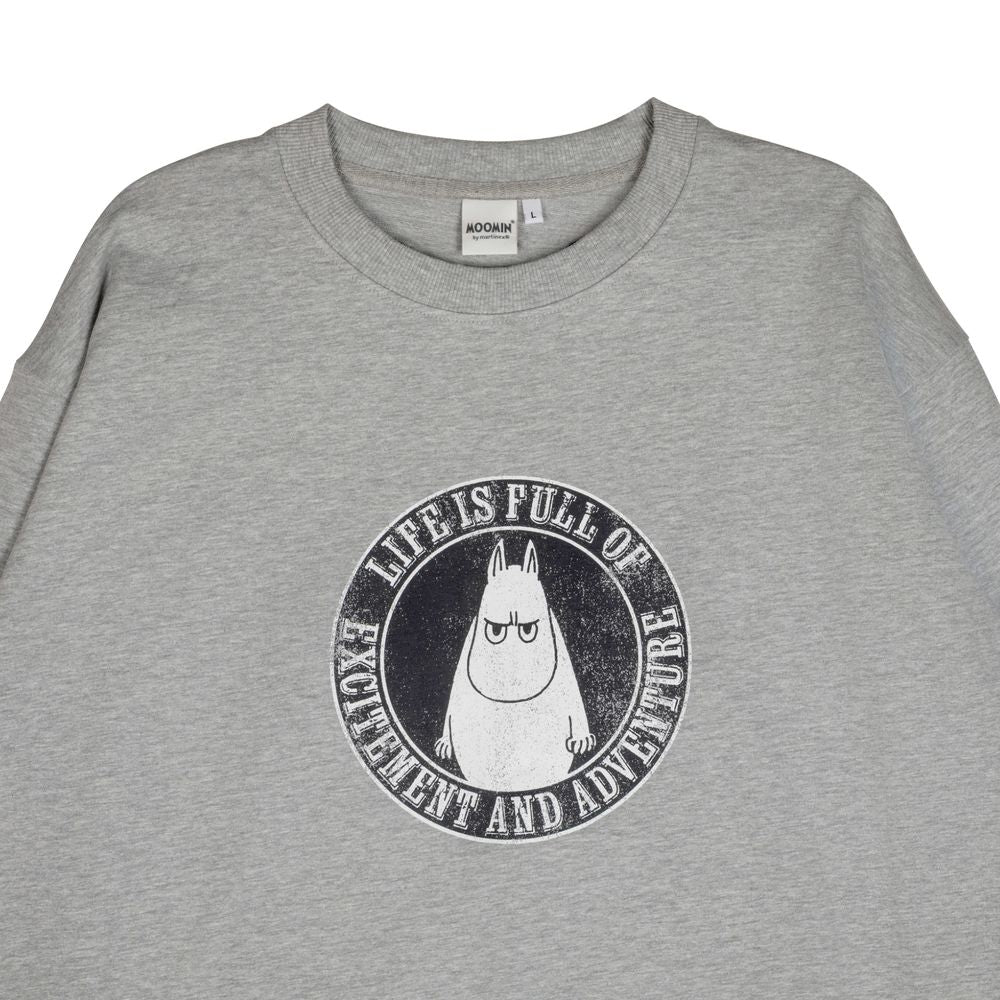 Moomintroll Life Sweatshirt Grey - The Official Moomin Shop