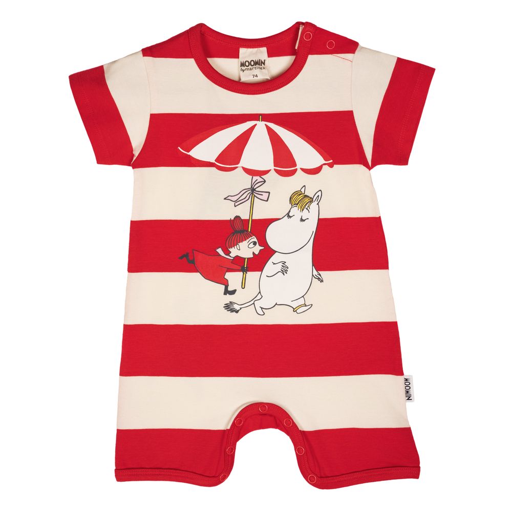 Moomin Shell Beach Playsuit Red - The Official Moomin Shop
