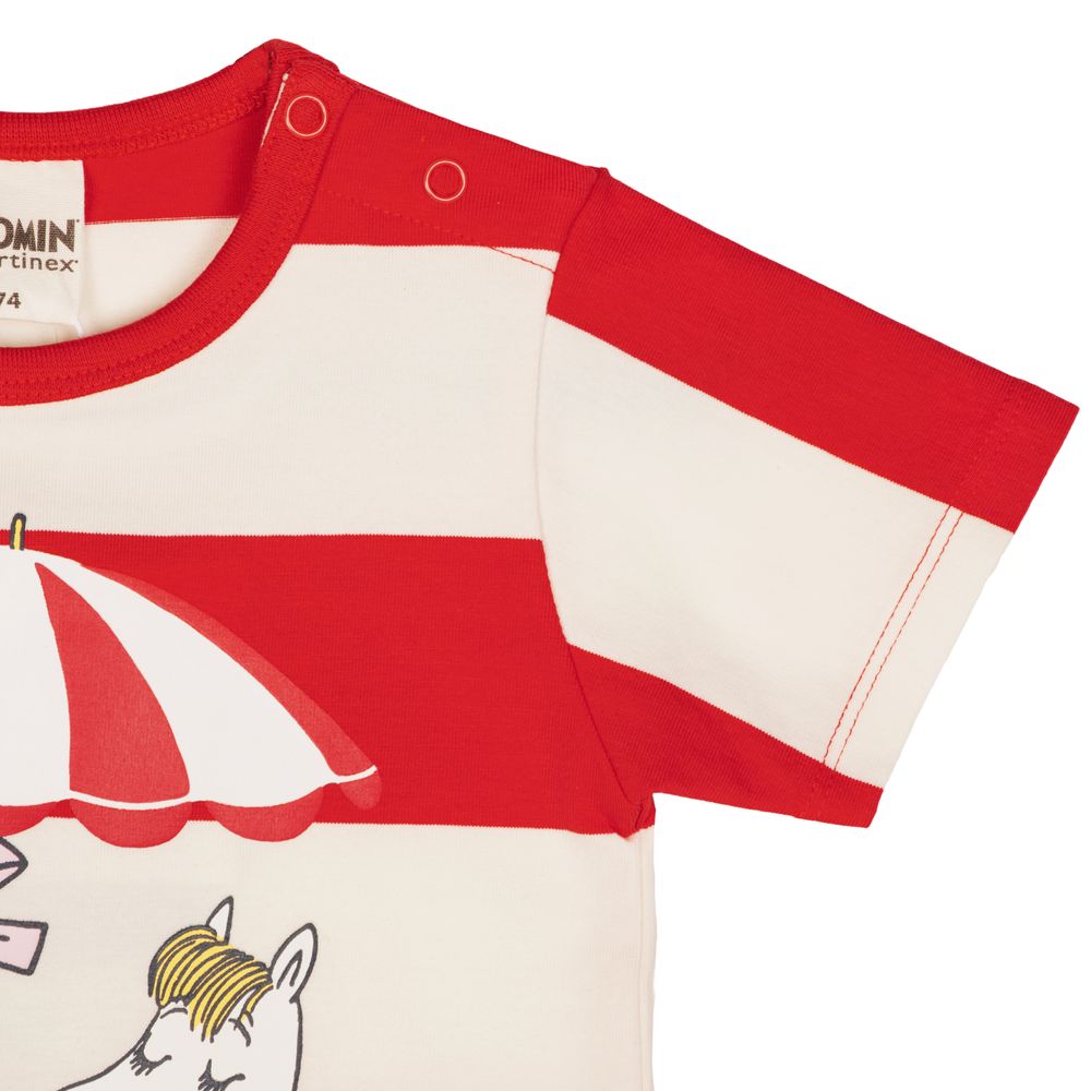 Moomin Shell Beach T-Shirt Red - The Official Moomin Shop