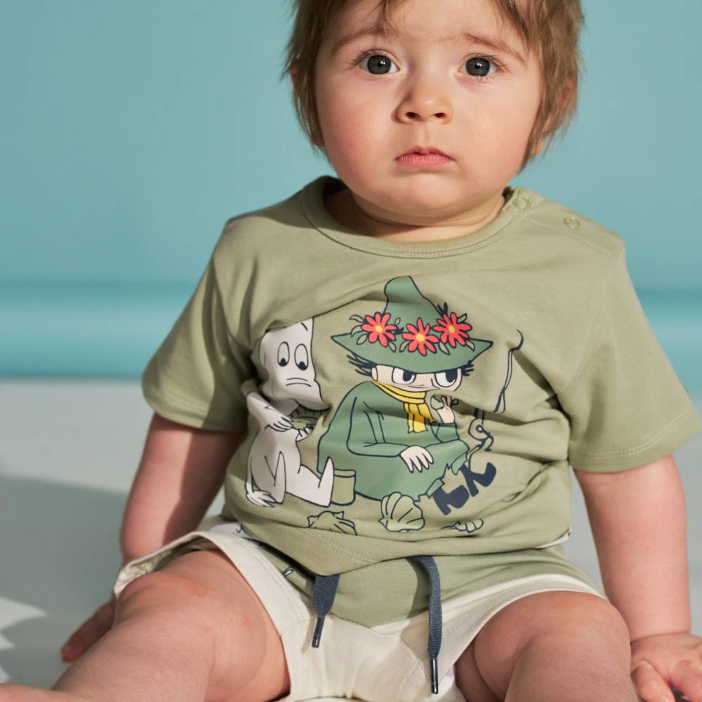 Moomin Day Off Shorts Set Lightgreen - The Official Moomin Shop