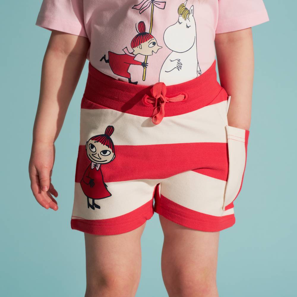 Moomin Shell Beach Shorts Red - The Official Moomin Shop