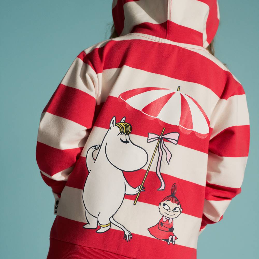 Moomin Shell Beach Hoodie Red - The Official Moomin Shop