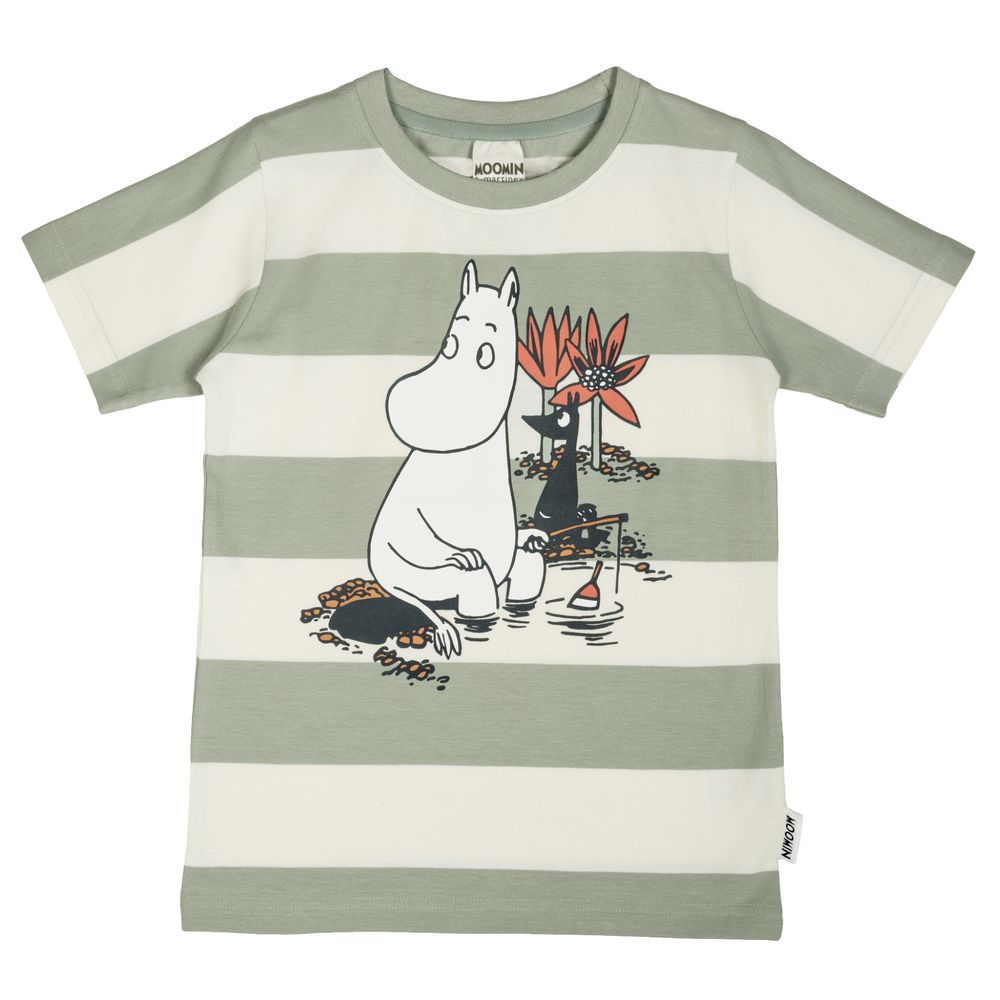 Moomin Day Off T-shirt Lightgreen - The Official Moomin Shop
