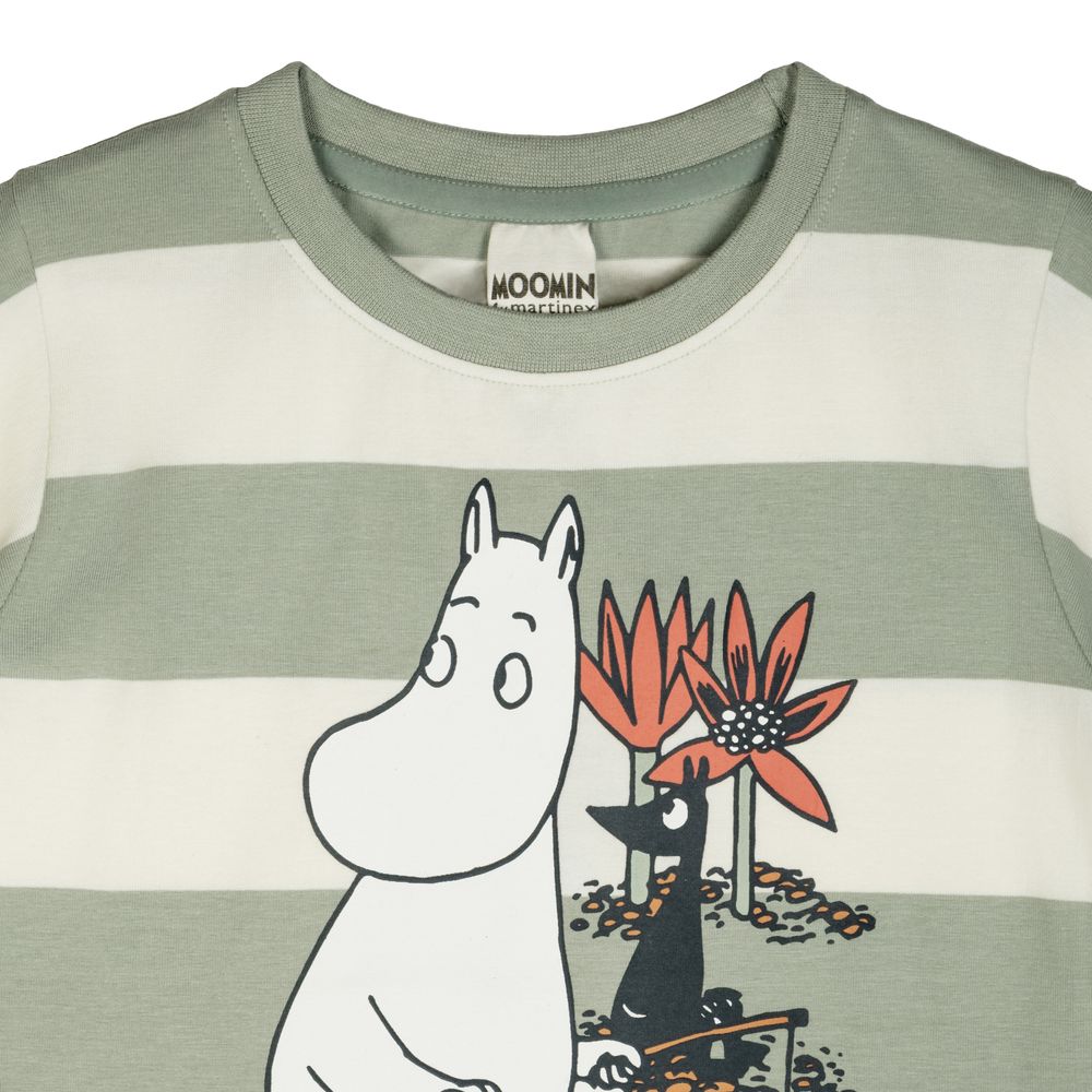 Moomin Day Off T-shirt Lightgreen - The Official Moomin Shop