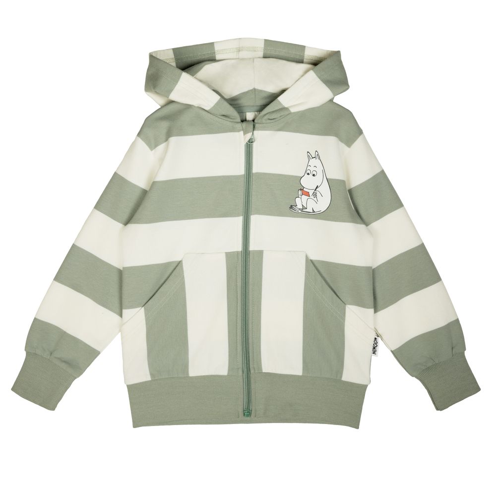 Moomin Day Off Hoodie Lightgreen - The Official Moomin Shop