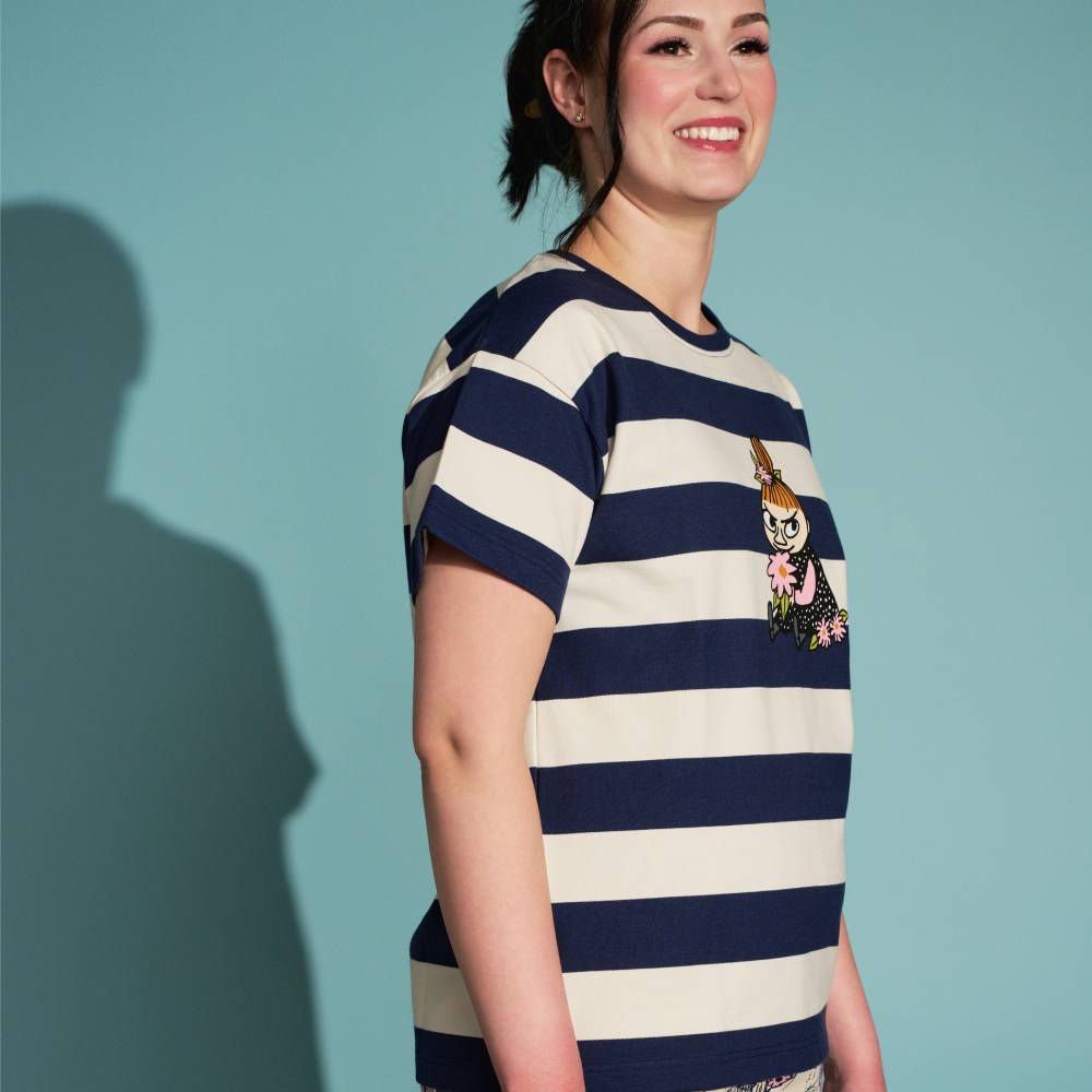 Little My Stripe T-Shirt Darkblue - The Official Moomin Shop