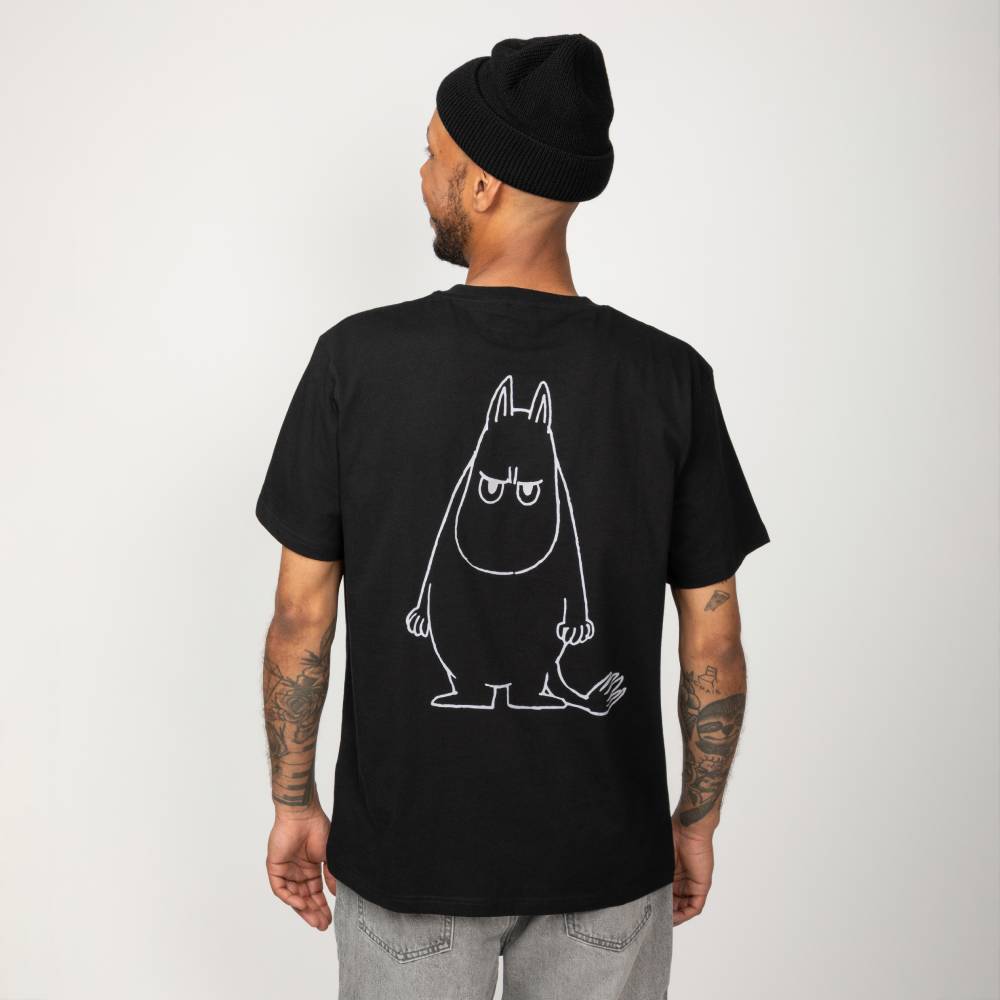 Moomintroll Angry T-shirt Black - The Official Moomin Shop