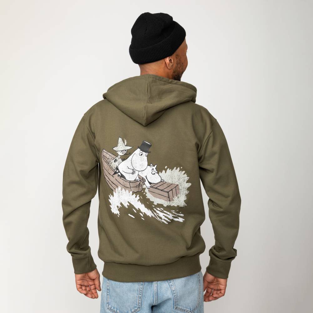 Moominpappa Whisky Hoodie Green - The Official Moomin Shop