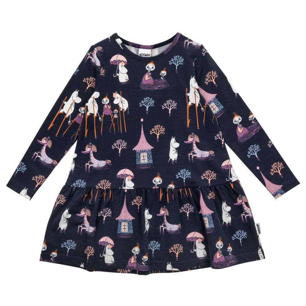 Moomin Flooding Dress Darkblue - The Official Moomin Shop