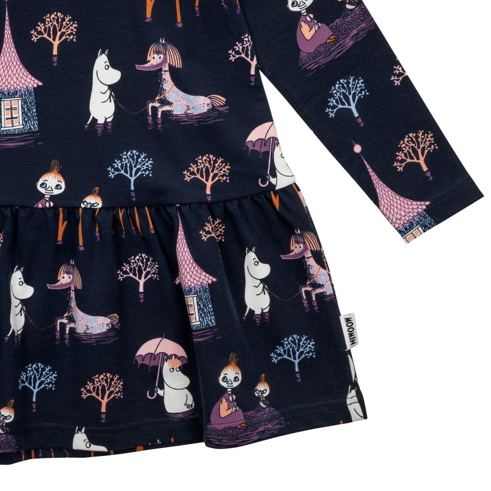 Moomin Flooding Dress Darkblue - The Official Moomin Shop