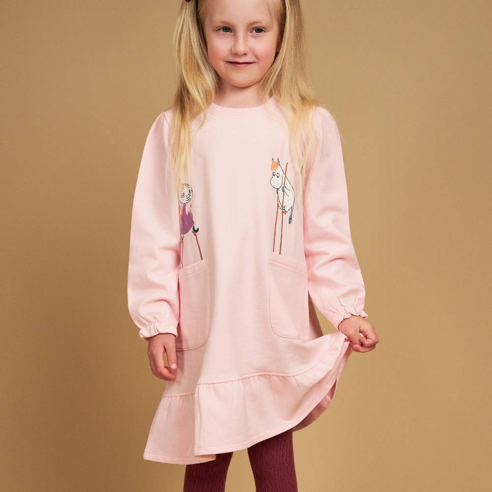Moomin Flooding Dress Pink - The Official Moomin Shop