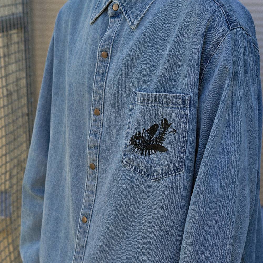 Moomin Voyage Denim Shirt Blue - The Official Moomin Shop