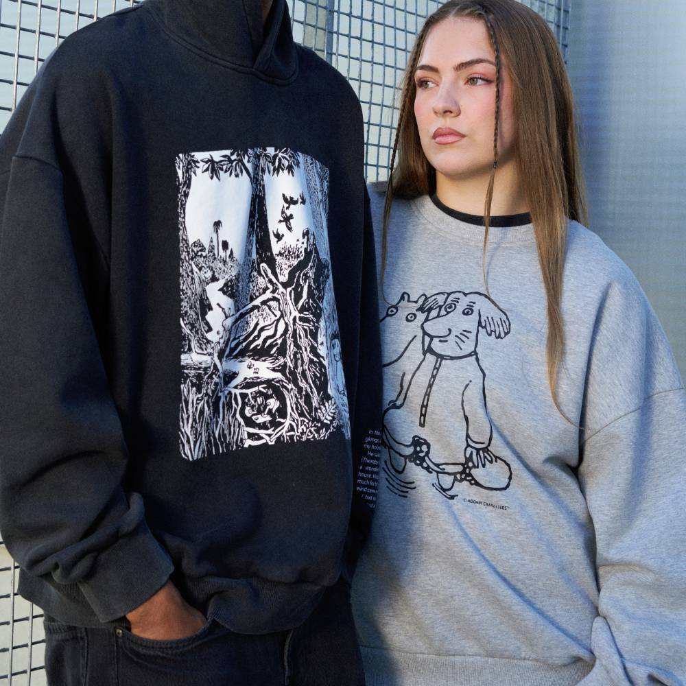 Moominpappa First Friend Sweatshirt Grey - The Official Moomin Shop