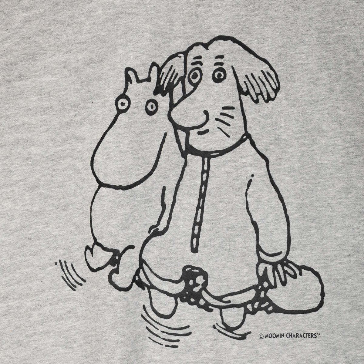 Moominpappa First Friend Sweatshirt Grey - The Official Moomin Shop