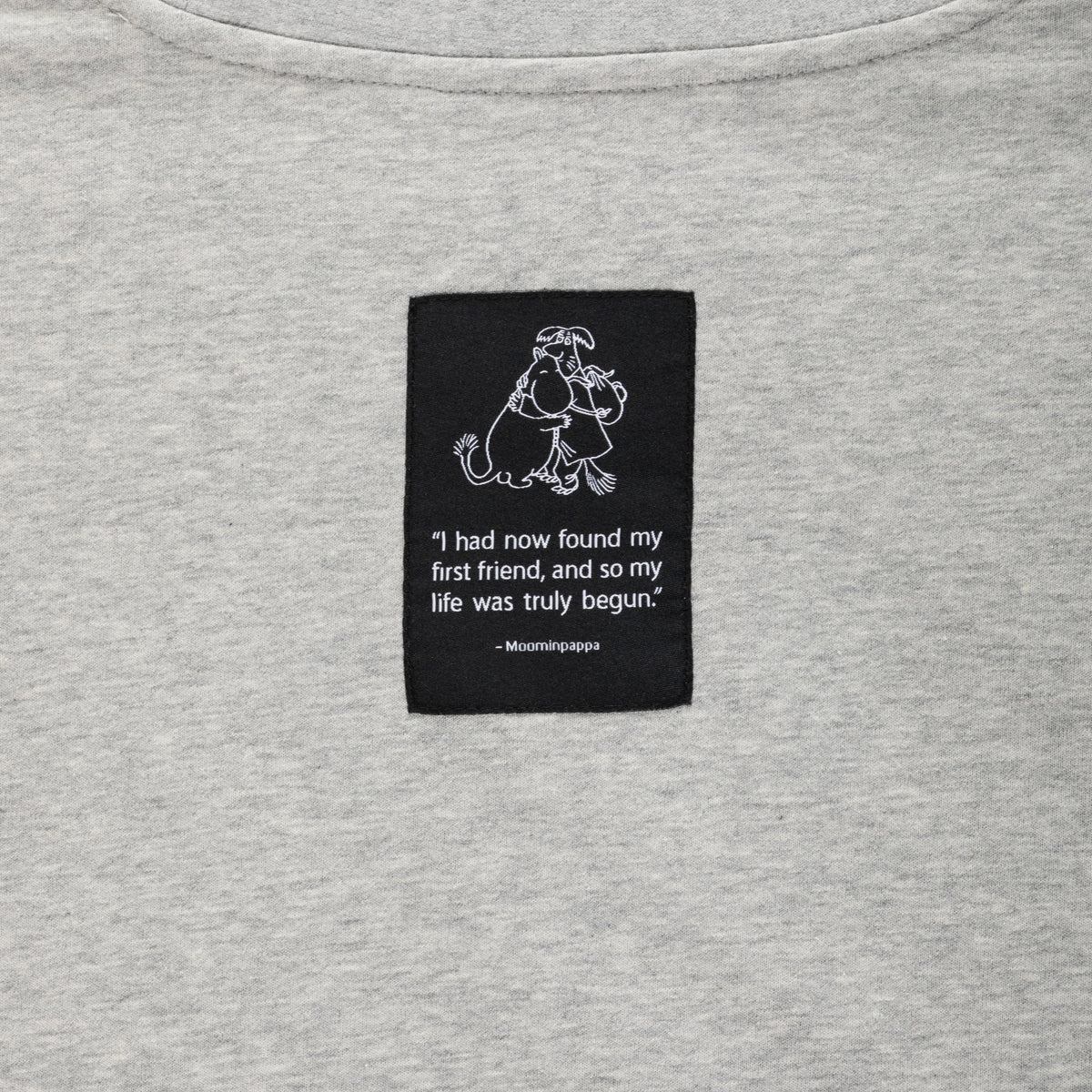 Moominpappa First Friend Sweatshirt Grey - The Official Moomin Shop