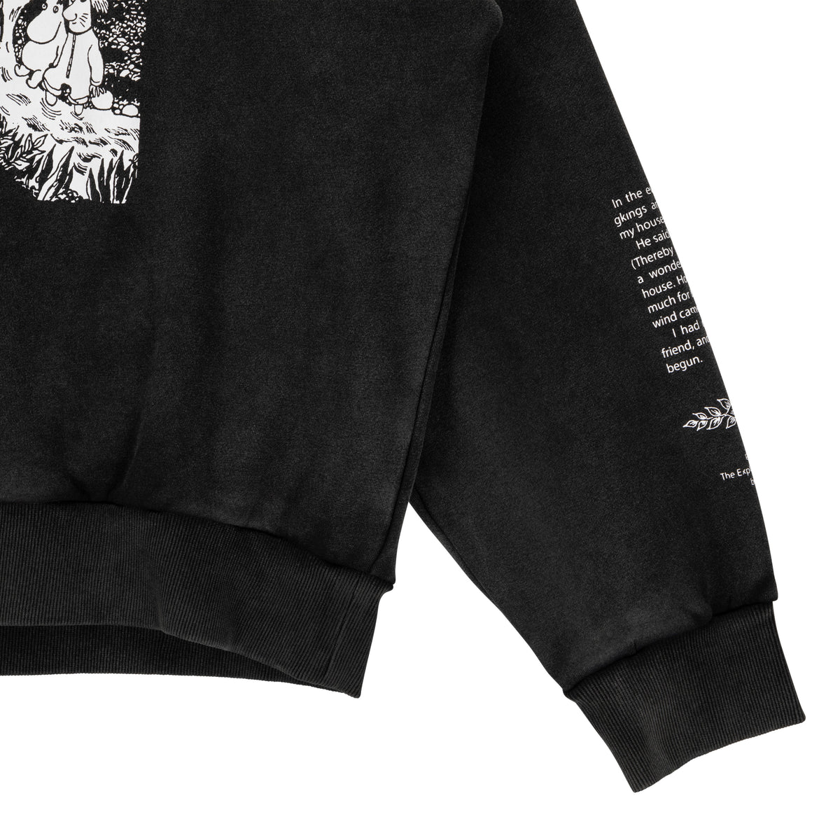 Moominpappa First Friend Hoodie Black - The Official Moomin Shop