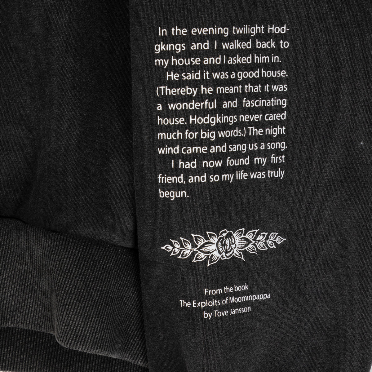 Moominpappa First Friend Hoodie Black - The Official Moomin Shop