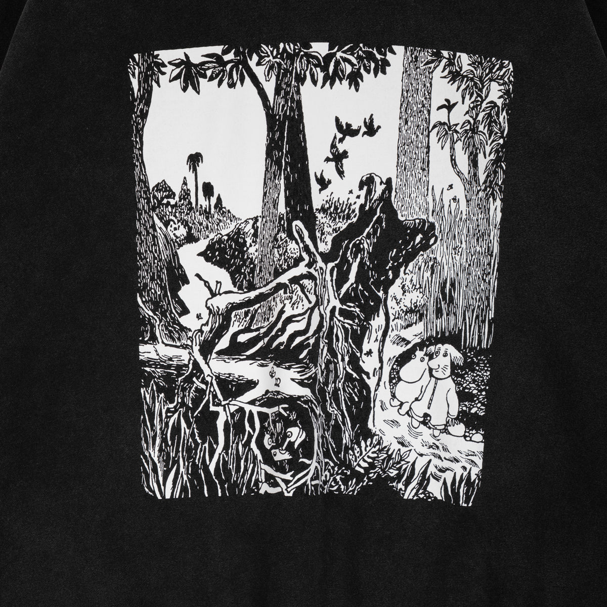Moominpappa First Friend Hoodie Black - The Official Moomin Shop