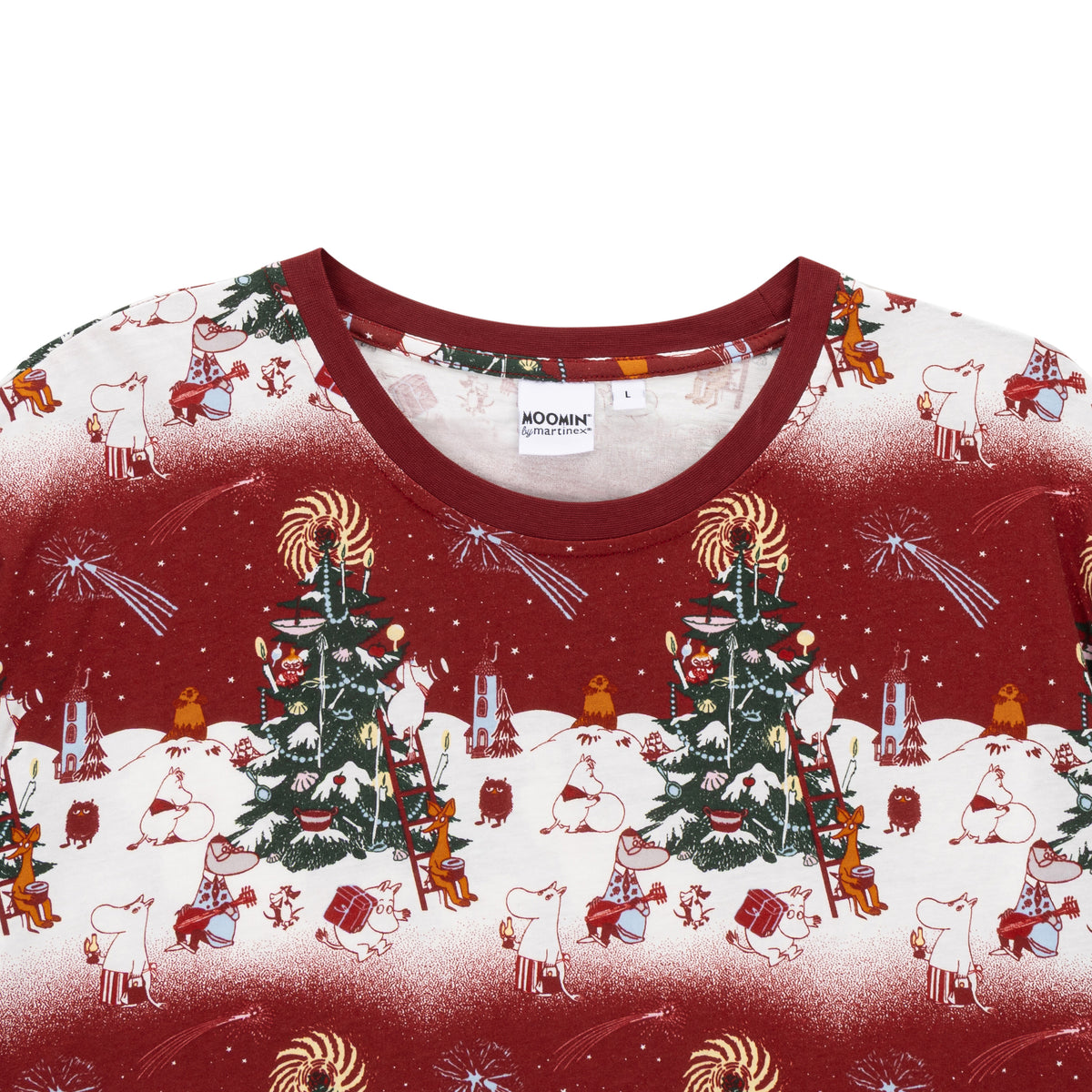 Moomin Yule Night Men Pyjamas Red - The Official Moomin Shop
