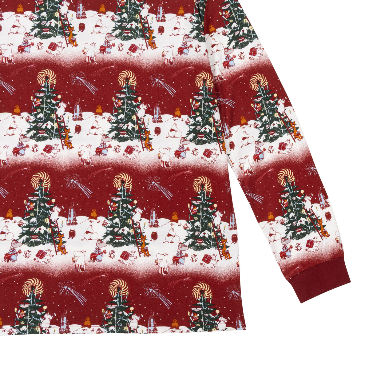 Moomin Yule Night Men Pyjamas Red - The Official Moomin Shop