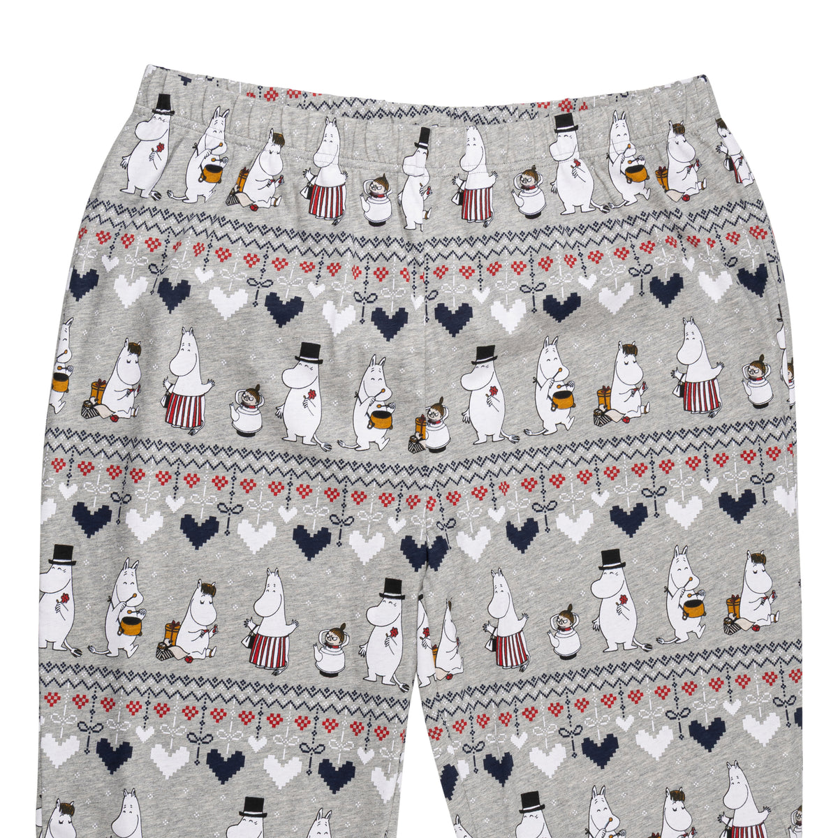 Moomin Winter Heart Men Pyjamas Grey - The Official Moomin Shop