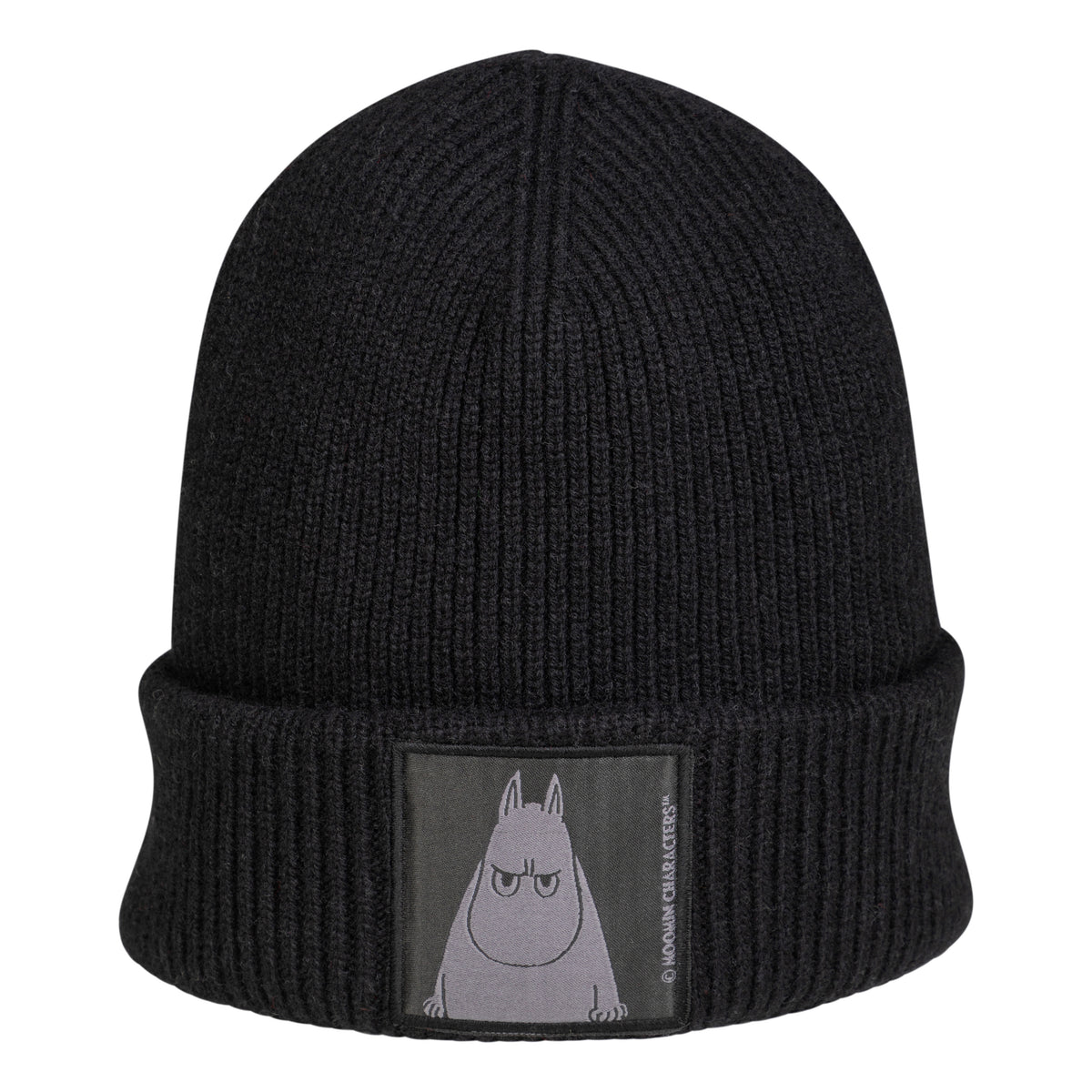 Moomintroll Angry Knitted Beanie Black - The Official Moomin Shop