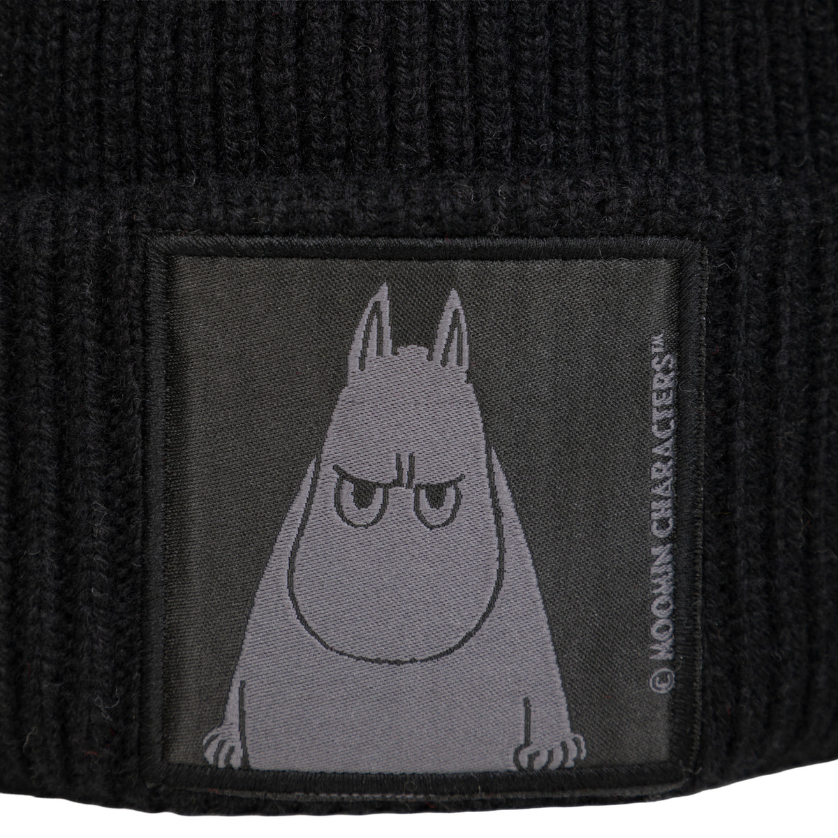 Moomintroll Angry Knitted Beanie Black - The Official Moomin Shop