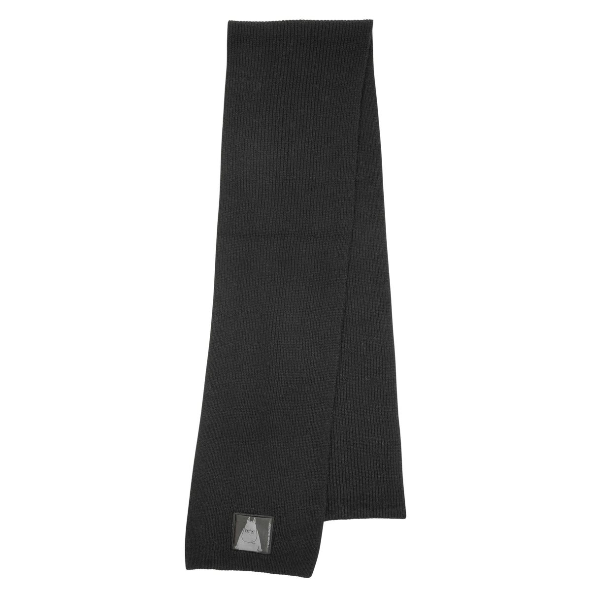 Moomintroll Angry Knitted Scarf Black - The Official Moomin Shop