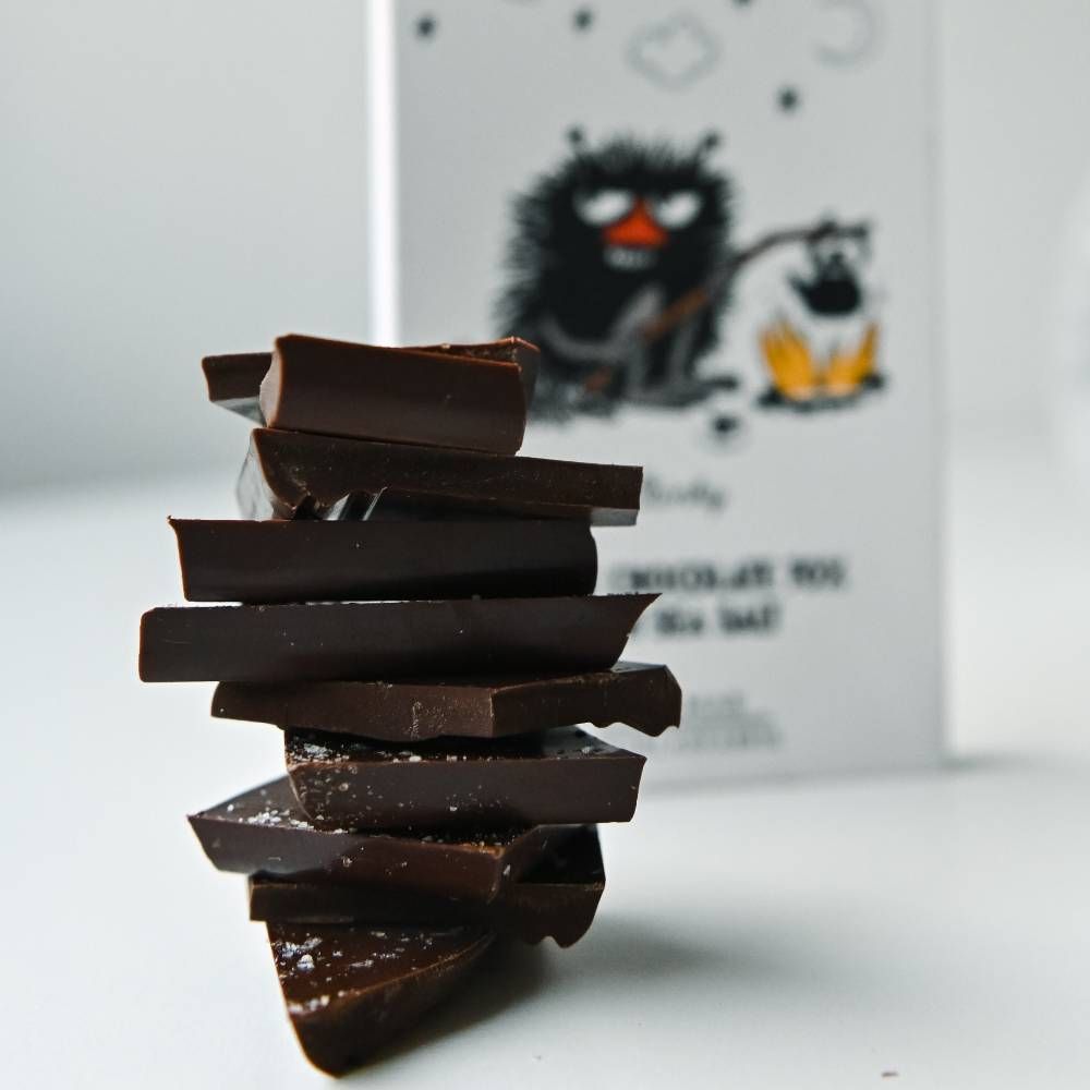 Stinky Dark Chocolate with Sea Salt 70g - The Official Moomin Shop