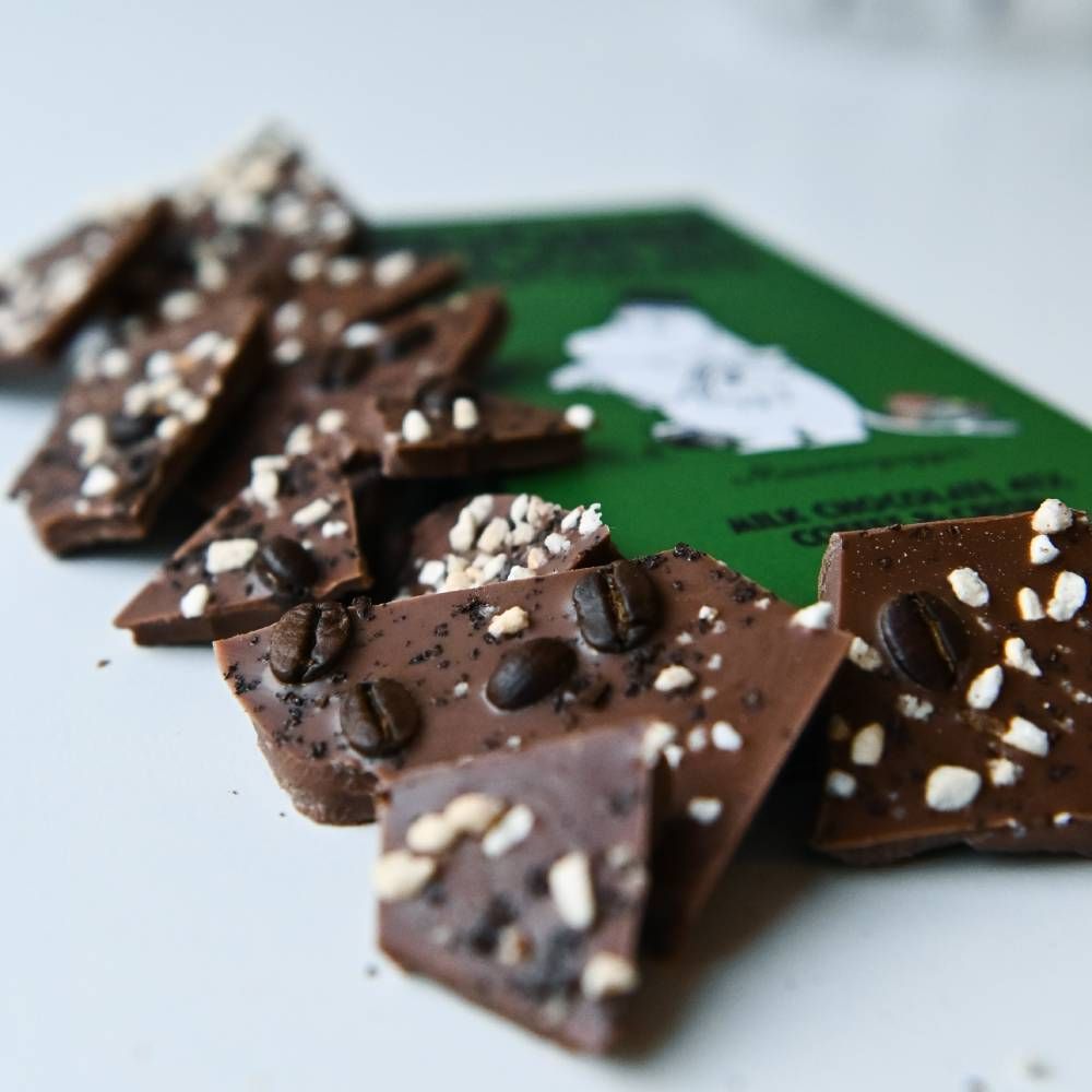 Moominpappa Milk Chocolate with Coffee & Crisp 70g - The Official Moomin Shop