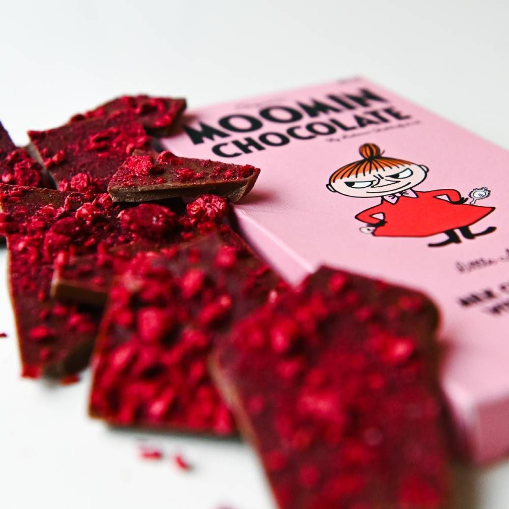 Little My Milk Chocolate with Raspberry 70g - The Official Moomin Shop
