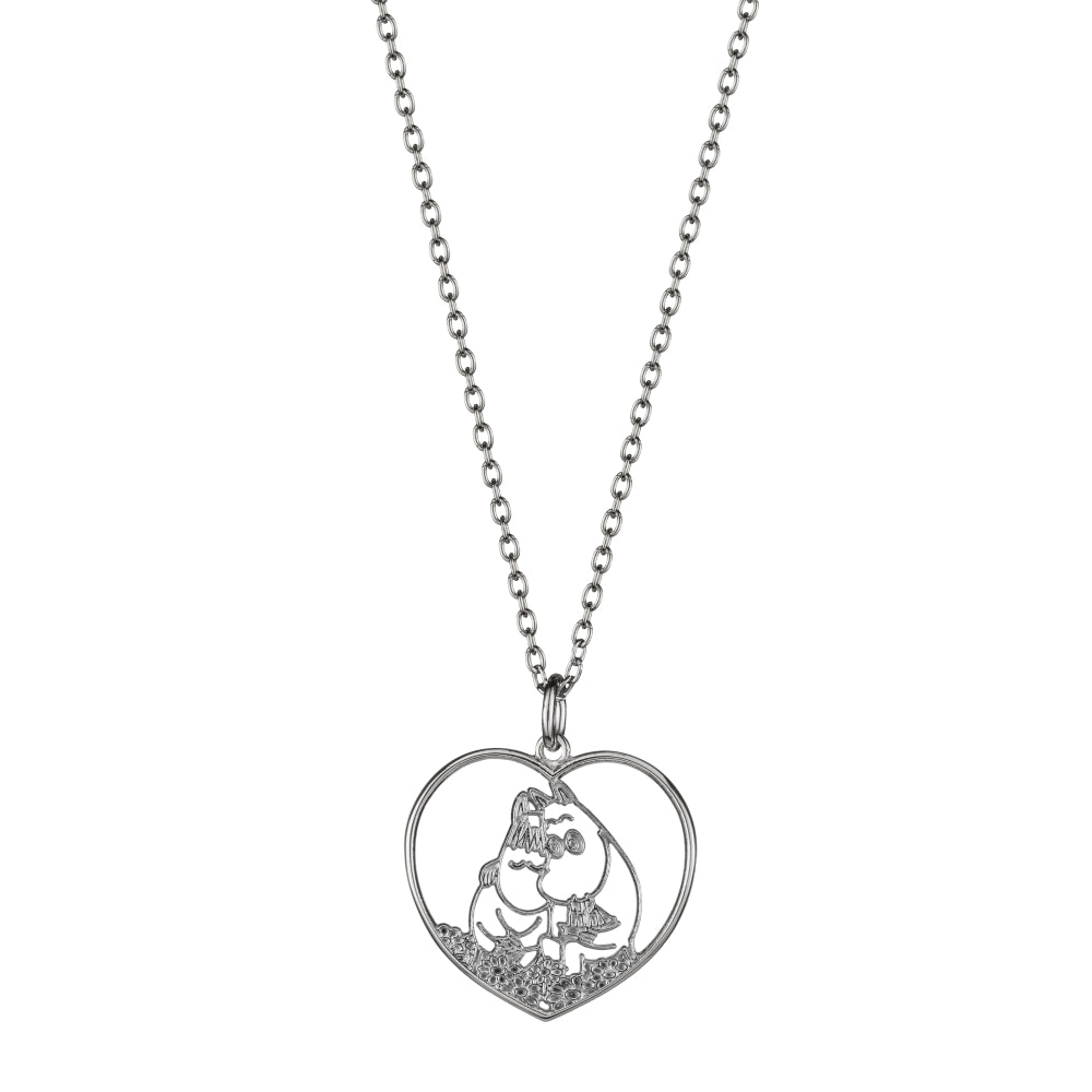 Moomin Love Heart Necklace Silver - The Official Moomin Shop