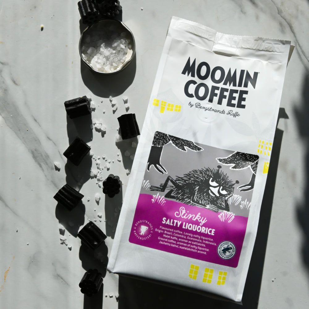 Stinky Coffee Salty Liquorice 250g - The Official Moomin Shop