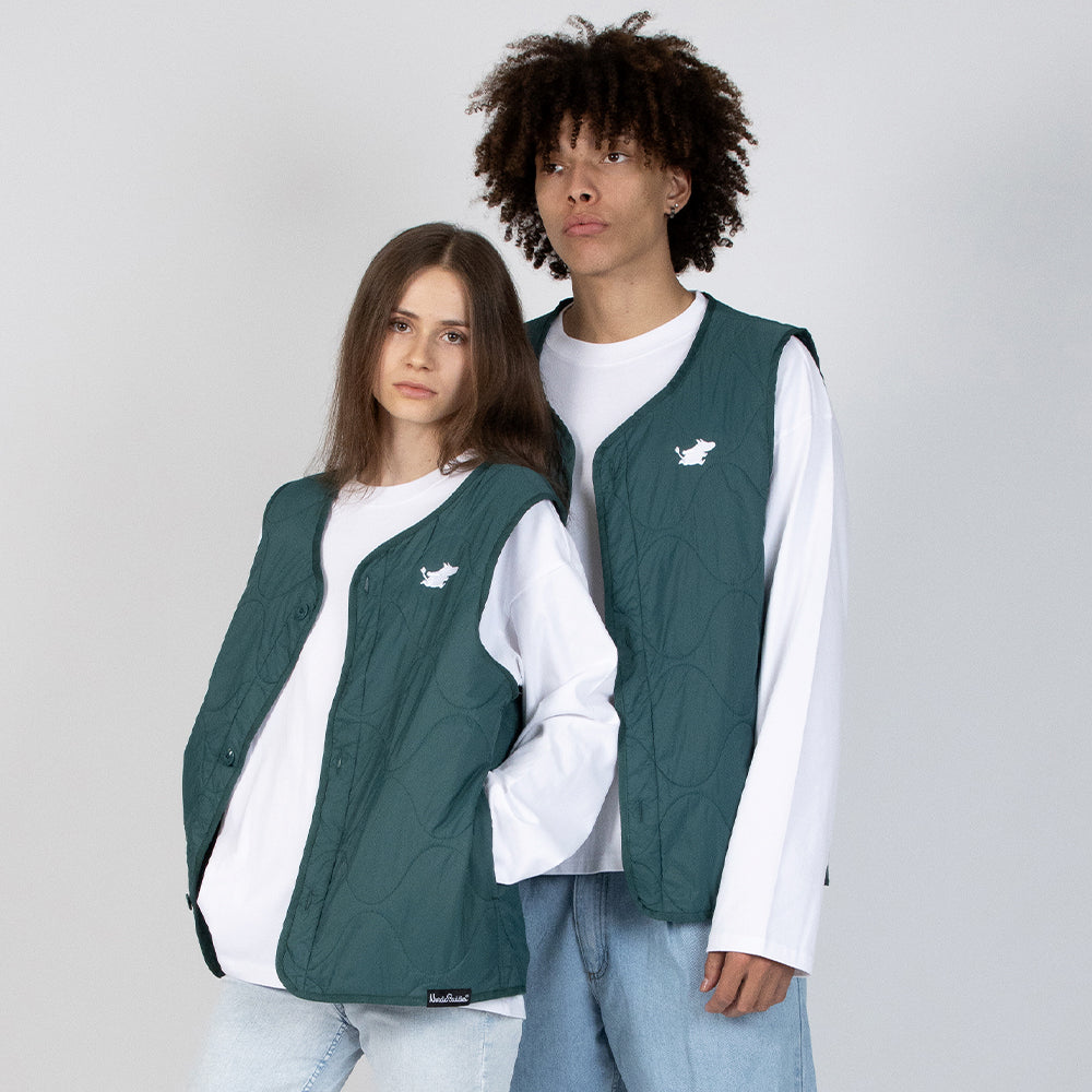 Moomintroll Vest Dark Green - Nordicbuddies