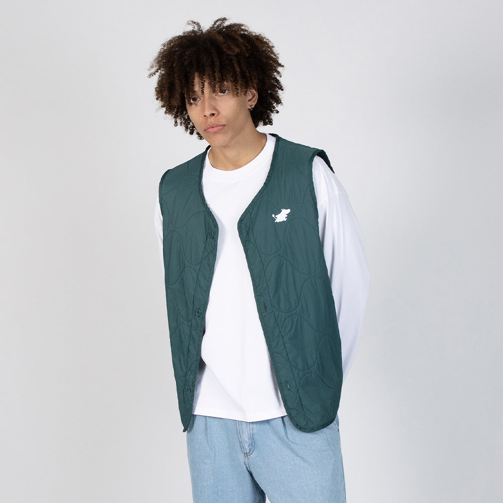 Moomintroll Vest Dark Green - Nordicbuddies