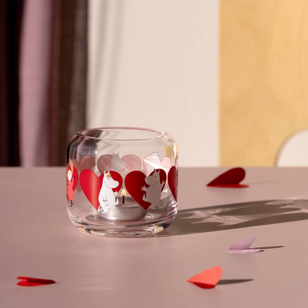 Moomin Heart Candle Holder 8cm - The Official Moomin Shop