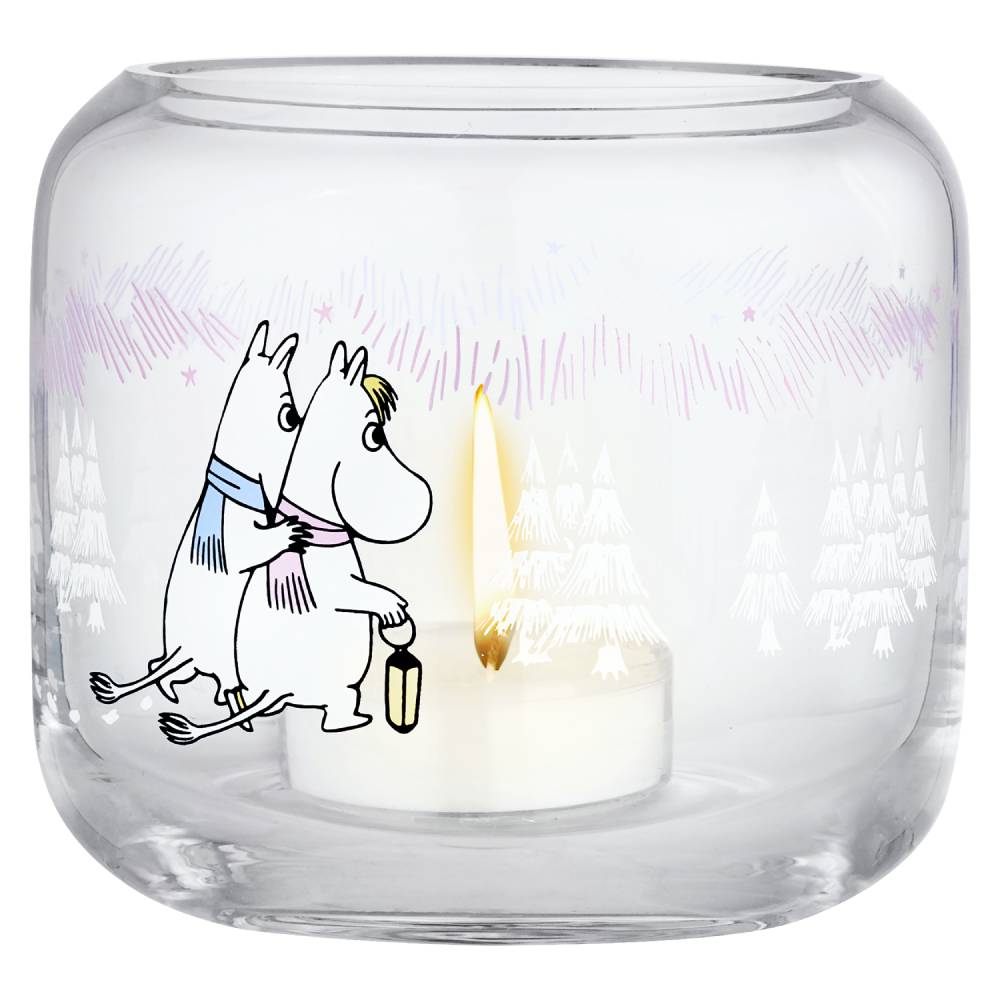 Moomin Frosty Day Candle Holder 8cm - The Official Moomin Shop