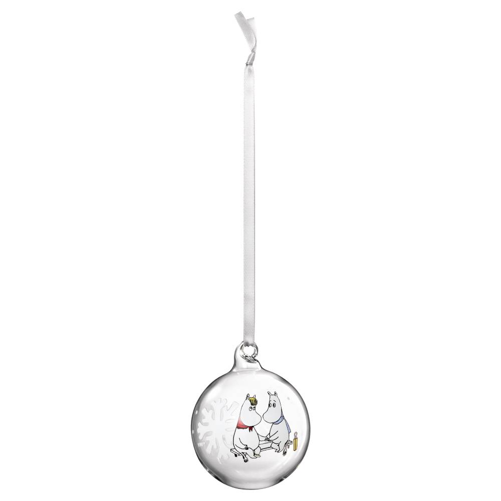 Moomin Snowflake Glass Bauble 7cm - The Official Moomin Shop