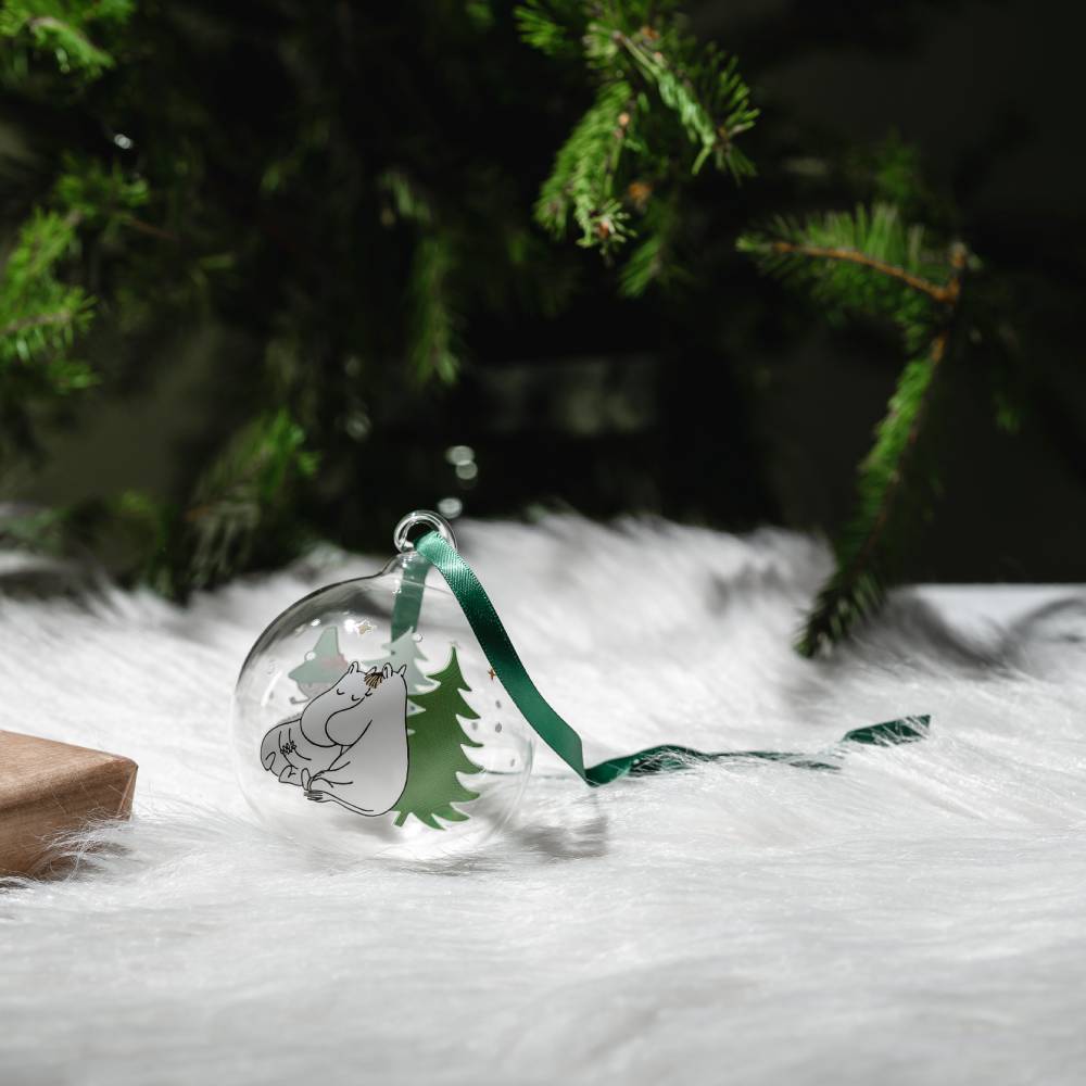 Moomin Spruce Glass Bauble 7cm - The Official Moomin Shop