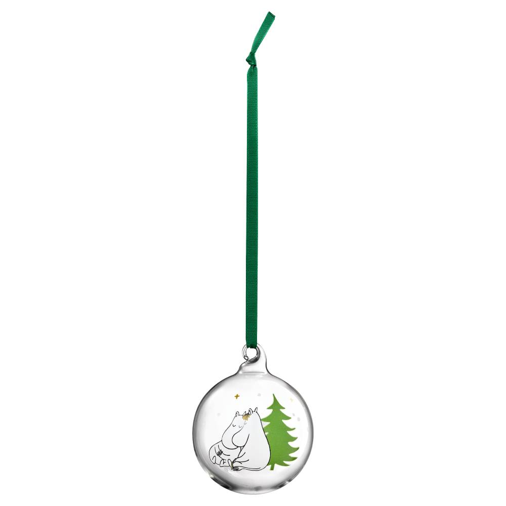 Moomin Spruce Glass Bauble 7cm - The Official Moomin Shop