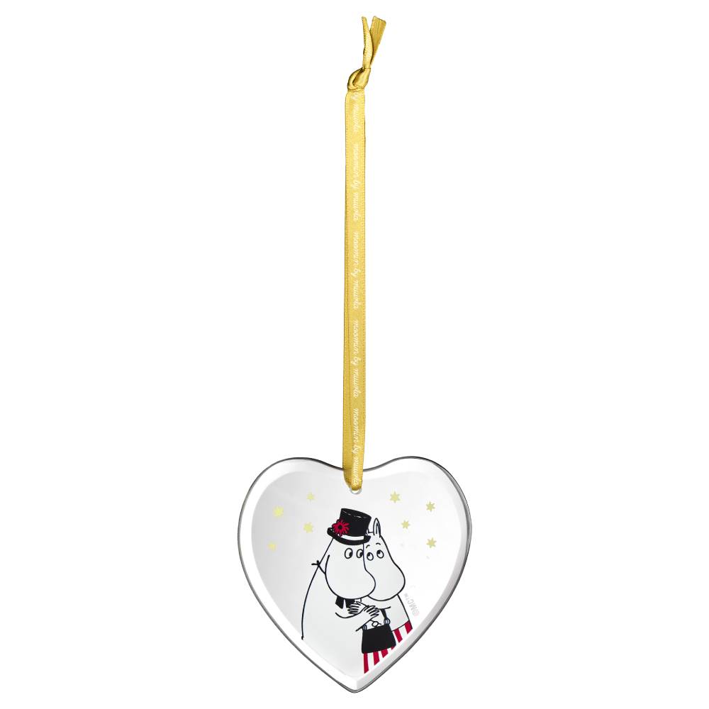 Moominmamma &amp; Moominpappa Glass Ornament 8cm - The Official Moomin Shop
