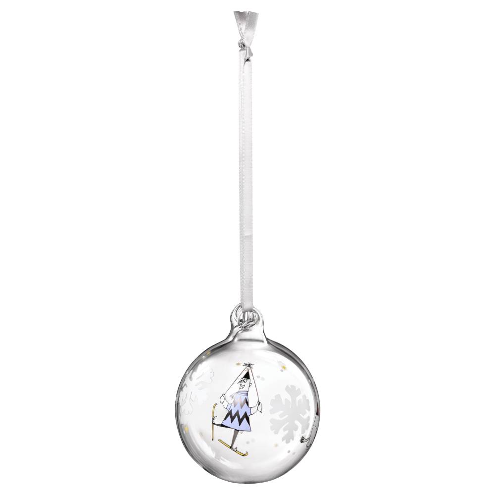 Moomin Snowflake Glass Bauble 9cm - The Official Moomin Shop