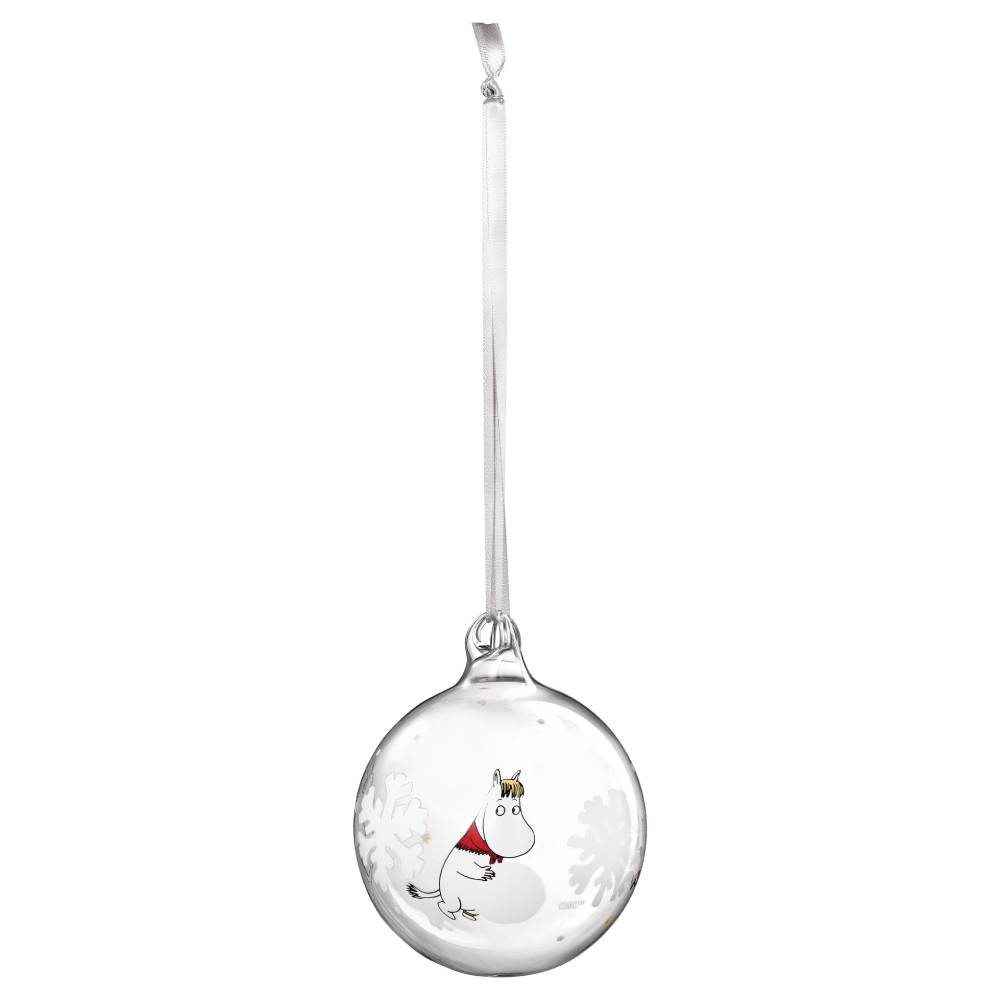 Moomin Snowflake Glass Bauble 9cm - The Official Moomin Shop