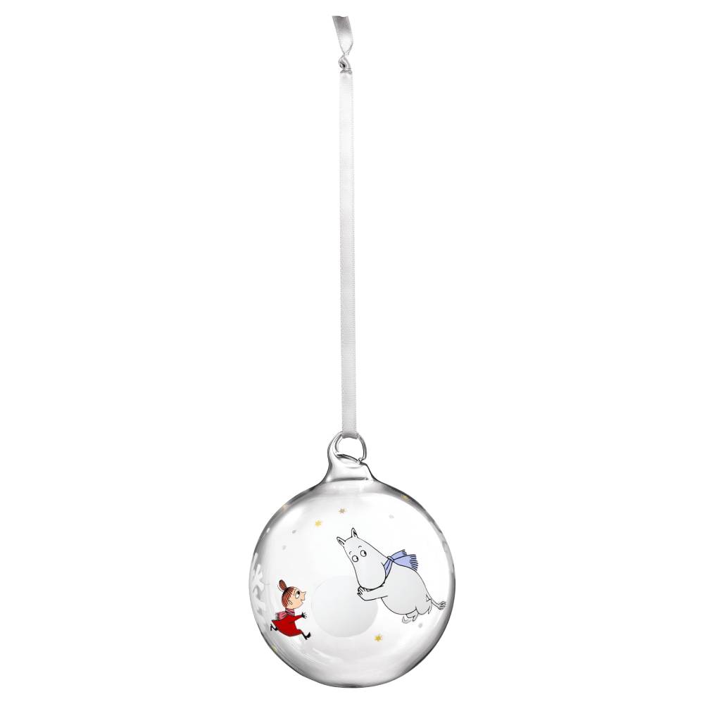 Moomin Snowflake Glass Bauble 9cm - The Official Moomin Shop