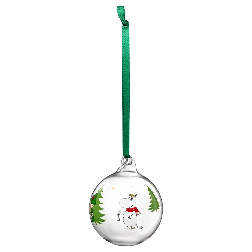 Moomin Spruce Glass Bauble 9cm - The Official Moomin Shop