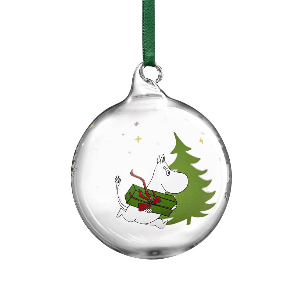 Moomin Spruce Glass Bauble 9cm - The Official Moomin Shop